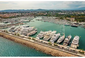 International Yacht Club d'Antibes is accessible by helicopter