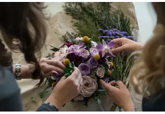 Ethereal Blooms produce a range of floral products from flower walls to pillars and archways