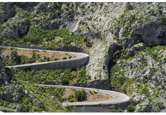 The Serra de Tramuntana mountain range serves great curves and views