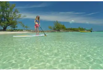 Paddleboarding is a great way to explore while working on your core
