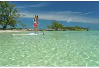 Paddleboarding is a great way to explore while working on your core