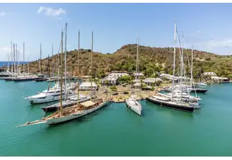 Charming English Harbour with its original Nelsonian buildings