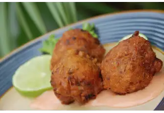 Conch fritters are a local delicacy