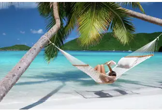 Maho Bay Beach is on the north coast of St John, USVI
