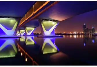 Al Garhoud Bridge, one of the designated fishing spots
