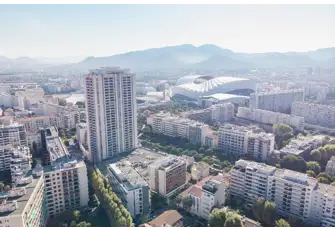 The famous Stade Velodrome located Marseille