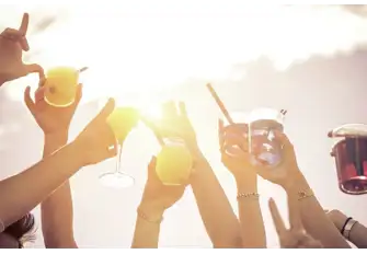 As the sun sets, the music rises and the mood changes to chilled to hedonistic