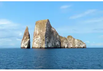 Kicker Rock is the remains of a vertical tuff cone formation. Snorkel to see marine iguanas, turtles, rays, Galapagos sharks and tropical fish