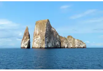 Kicker Rock is the remains of a vertical tuff cone formation. Snorkel to see marine iguanas, turtles, rays, Galapagos sharks and tropical fish