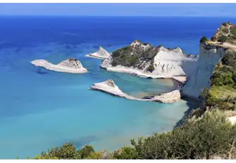 These unusual rocks are dotted with sea caves to explore