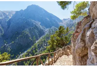 The trail exhibits various terrains as it runs under the White Mountains down to the Libyan Sea