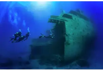 Situated 100m below the surface the HMHS Britannic is only accessible my experienced divers