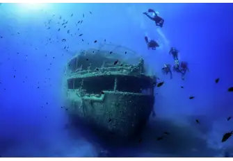 The HMHS Britannic is one of the two sister ships to the world famous Titanic