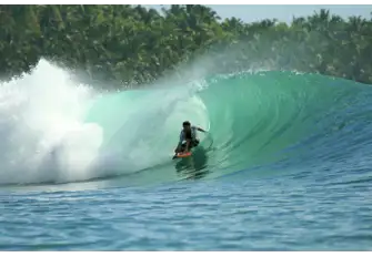 The Mentawai Islands are known for big roller waves and are great for slow boat sailing 