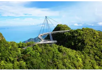 Fly over or visit the Langkawi sky bridge in the heart of Malaysia's rainforest 