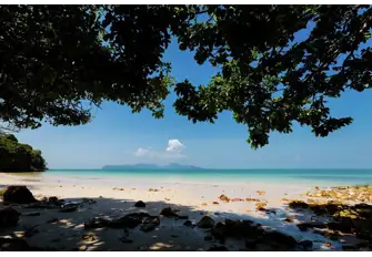 Pantai Cenang Beach, on the south west coast of Langkawi island, overlooks the sea that brought ashore so many of its culinary influences