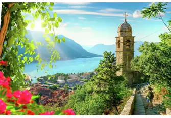 Take a gentle hike up to the Church Our Lady of Remedy