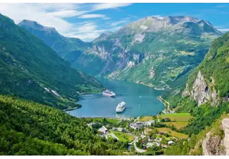 Geirangerfjord, seen here, and Nærøyfjord are both UNESCO World Heritage Centres, famed for their magnificence