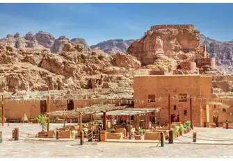 Admire the intricate details of the mud huts in the Al Ula old town 