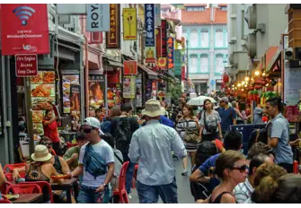Explore the busy streets of Singapore's Chinatown and experience the bold aromatic flavours 