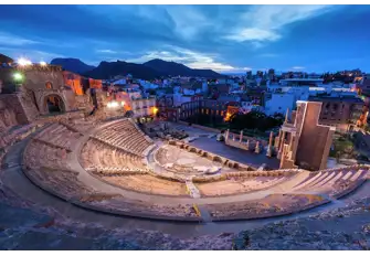 The Roman Theatre of Cartagena, built at the end of the 1st century BC