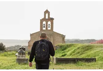 Hike to visit the Baroque Church located along the Camino de Santiago trail 