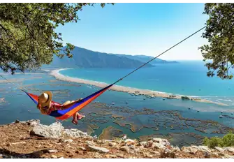 Dream-like views of Iztuzu Beach in Dalyan, also known as Turtle Beach as it's a loggerhead nesting site