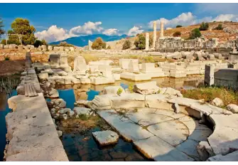 Lycian ruins pepper the south and west coasts of Turkey, like the Xanthos sanctuary of Letoon
