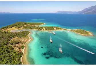 Sedir Island has a lot to offer from ancient cities to stunning beaches