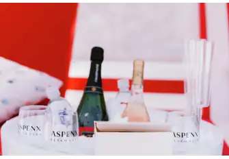 Picturesque views paired with chilled champagne at the Beach Club