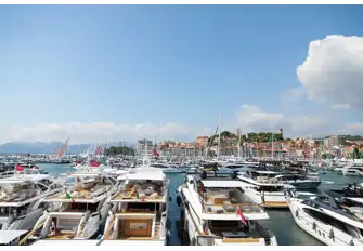 The Cannes Yachting Festival straddles the Vieux Port and Port Pierre Canto