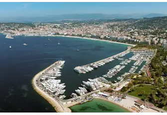 Port Pierre Canto lies across the bay at the other end of the famous La Croisette