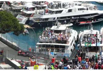Feel the action in every sense on a trackside superyacht