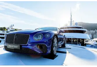 There are luxury brands everywhere you turn at Monaco Yacht Show, and cars are no exception