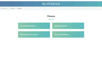 Streamlined financial reporting: Current bank balance, accounts payable, financial reports, current expenditure, purchase invoice system, purchase orders