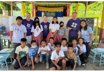 Marie, Julie and Andrew have helped change the future for these children - they now have a chance