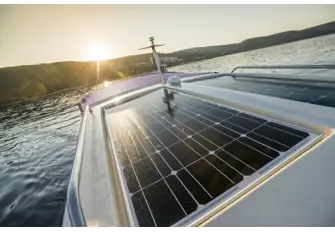 Incorporate solar panels into your yacht's design to produce electricity