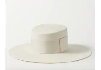 Artesano Pinta grosgrain-trimmed straw hat
