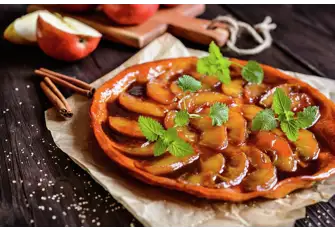 A traditional French apple tarte tatin is always a winner with GLADIATOR guests