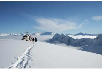 Enjoy the fresh snow as you ski down the slopes of the Antarctic&nbsp;