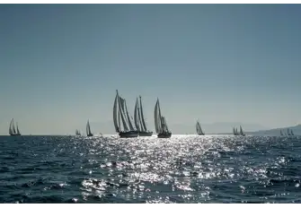 The Bodrum Cup sees the traditional Turkish gulets race each other with guests on board