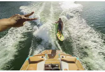 Take advantage of all the watertoys on board 