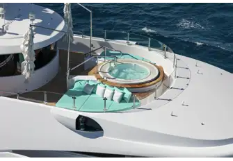 After working out in the climate-controlled gym, take a dip in the jacuzzi and enjoy the view
