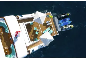 With so many toys, she needs a huge beach club