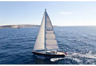 Her draft and powerful masthead rig give her performance without sacrificing comfort