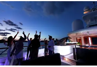 Celebrate day and night, on board and ashore