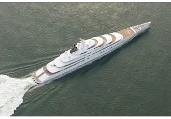 AZZAM, the world's longest private yacht at the time of writing, is 180m (590.6ft)