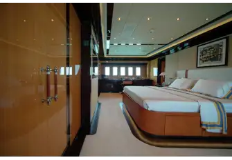 The owner's suite is full beam