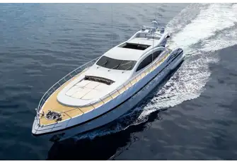 High speed and shallow draft, she's made for port- and island-hopping