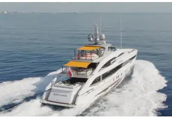 BOOK ENDS has a top speed of 24.5 knots and cruises at 20 knots